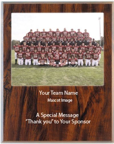 Don't forget your sponsors! Your sponsor should be recognized with a photo plaque a special message.