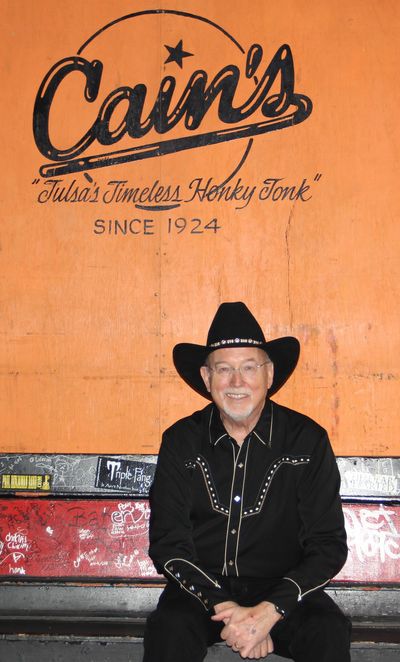 Morey Sullivan of Hank Thompson's Brazos Valley Boys at Cain's Ballroom in Tulsa, Oklahoma