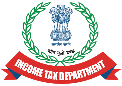 Logo of the Income Tax Department of India.