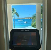 I love a resort that has a gym where you have a great view of the beach as you work out. The FC ha