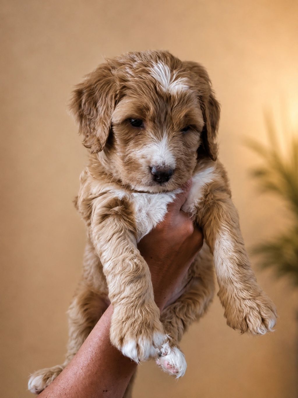 Red Tuxedo f1b female bernedoodles luxury designer puppy