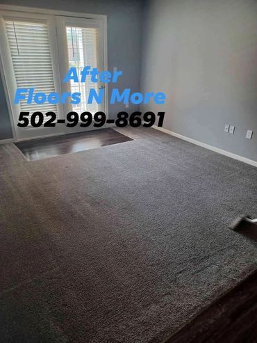 After stretch and steam clean