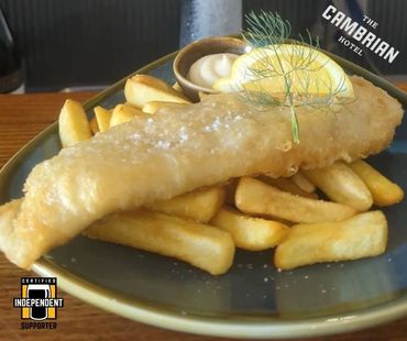 Fresh Australian Fish & Chips at The Cambrian Hotel, Bendigo