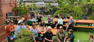 Dog-friendly beer garden at The Cambrian Hotel, Bendigo
