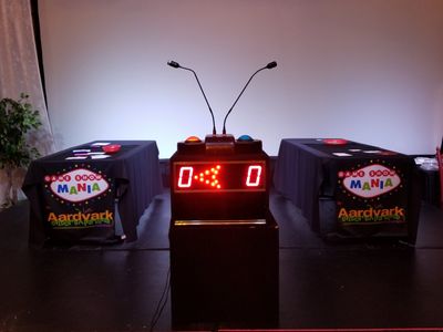 Game show set-up by Aardvark Entertainment