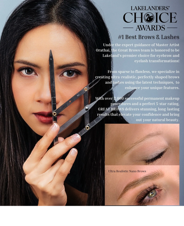 As Featured in Lakelander Magazine. Best Brows and Lashes