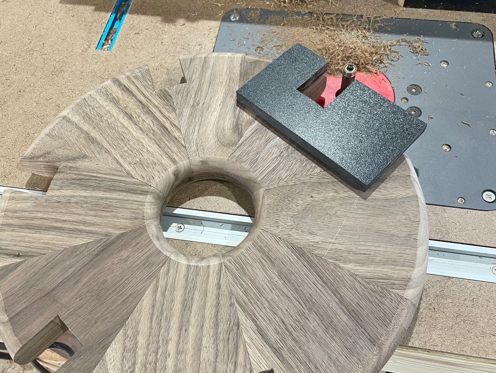 Walnut table legs