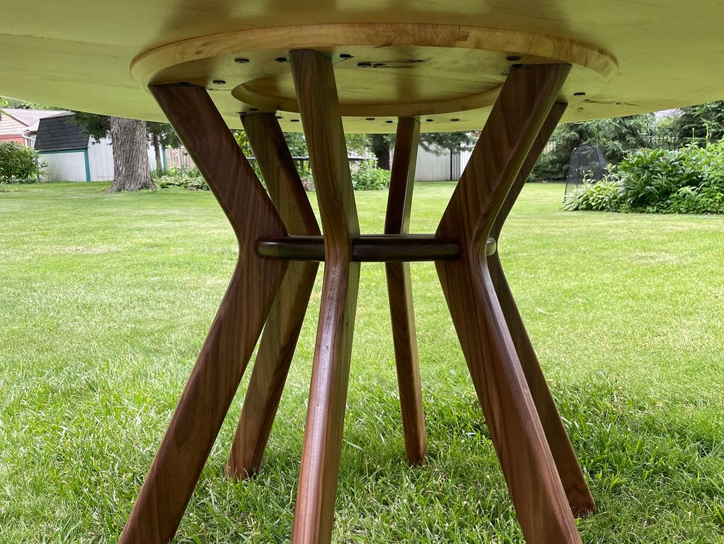 Walnut table legs