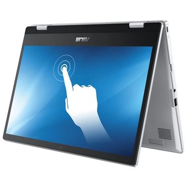 ASUS 14" Touchscreen 2-in-1 Chromebook Flip - Silver (AMD 3015Ce Processor/64GB eMMC/8GB RAM/Chrome 