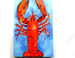 print on canvas, lobster