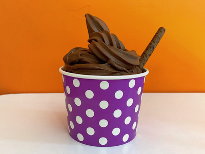 A delicious chocolate froyo 