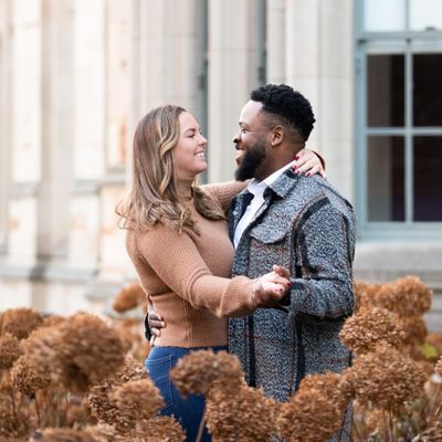 engagement photo of couple