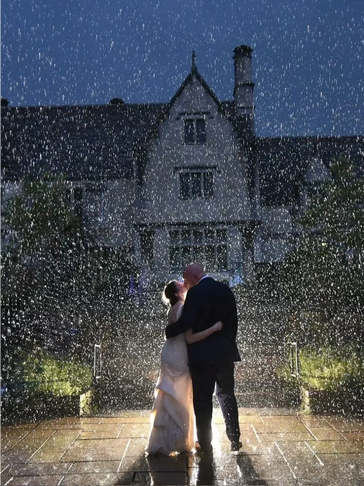 Rain picture after wedding by Leeann Marie Photography
