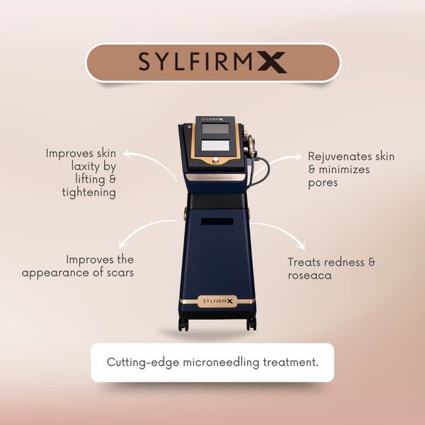 Sylfirm X microneedling machine for skin treatment.