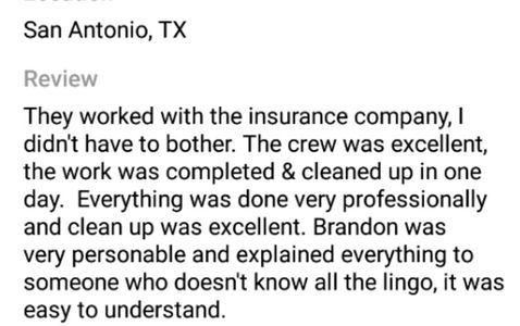 Customer 5 star Review