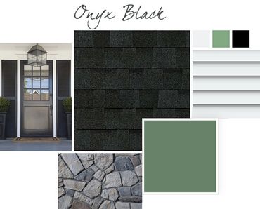 Onyx Black shingle color