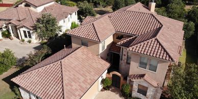 Spanish tile roof clean