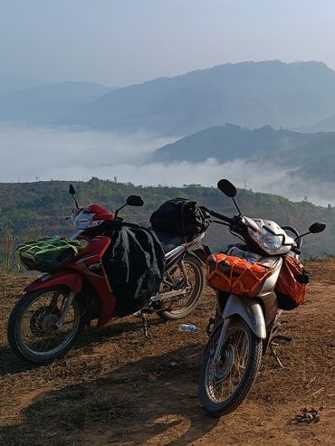 Raid Trip scooter 125 Thaïlande Laos  sur Piste 02