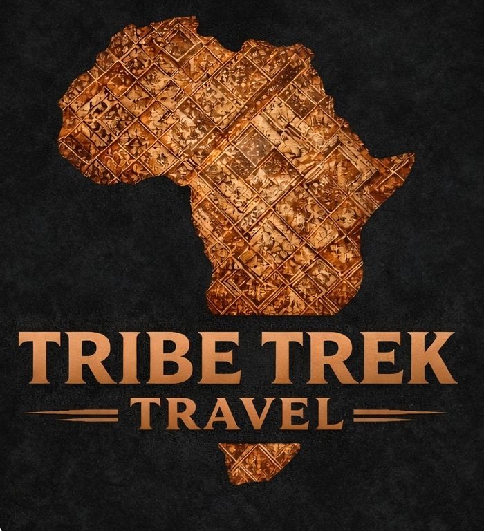 Logo of Tribe Trek Travel featuring Africa map.