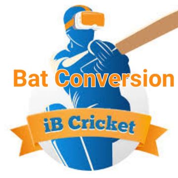 IB Cricket Bat Conversion
