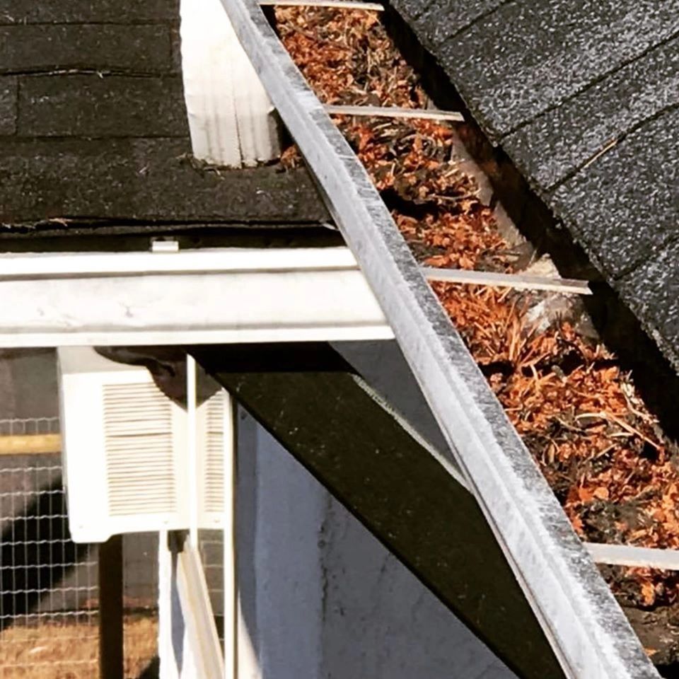 Cleaning and repairing gutters and downspouts! 
Gutters clogged with leaves and other debris can cau