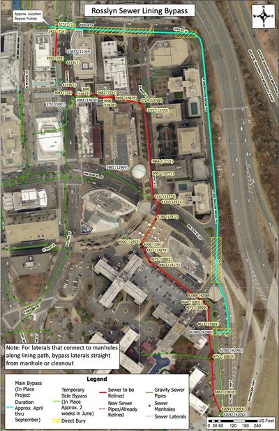 Rosslyn-Sanitary-Sewer-Relining-Project-Bypass-Location