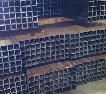square steel tubing in a variety of thicknesses.