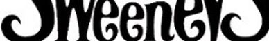 Black and white stylized word art of 'Sweeney'.