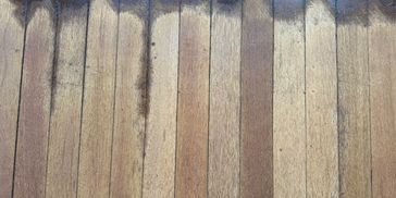 Part sanded wood strip floor