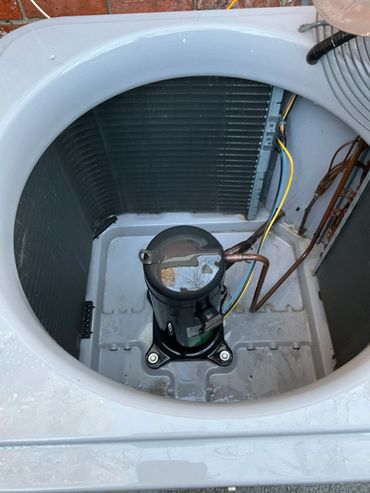 outdoor unit cleaning.