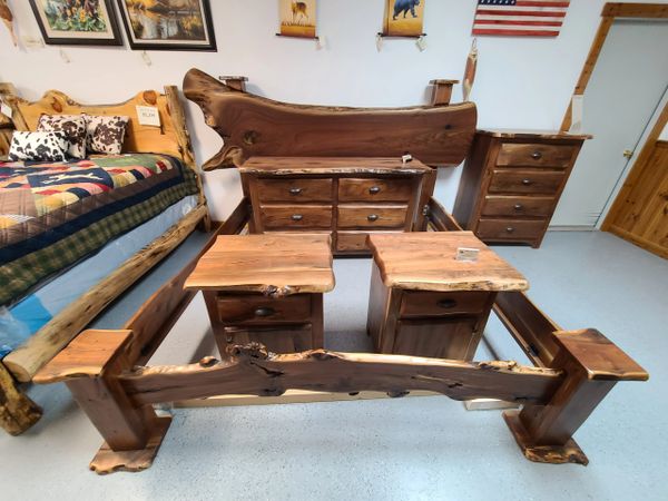 Walnut Slab Bedroom Set