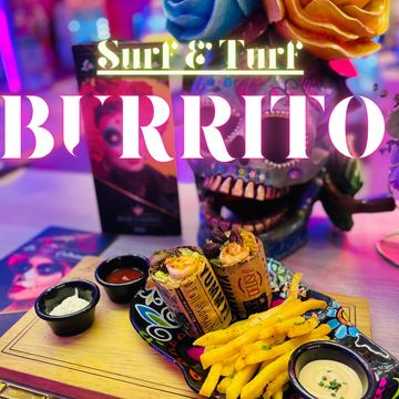 Surf and Turf Burrito (Mar y Tierra)