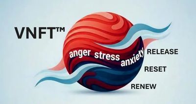 VNFT sphere addressing anger, stress, anxiety with release, reset, renew.