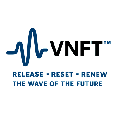 VNFT logo with the tagline about future waves.
