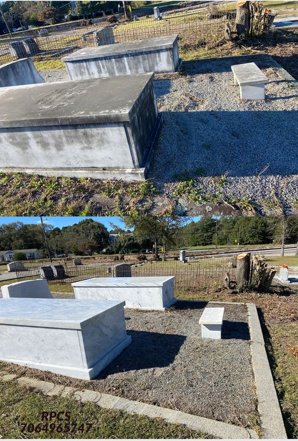 Monument Cleaning Before and After