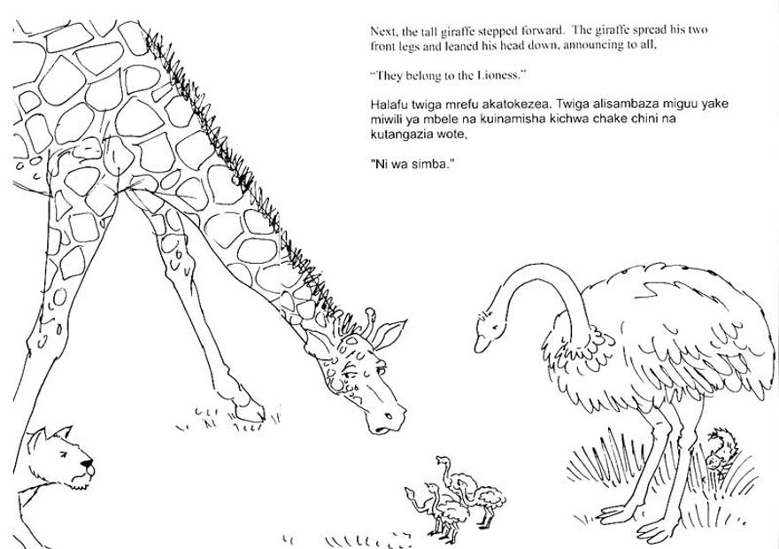 The Lion, The Ostrich and The Squirrel: An Ancient Maasai Folktale in Print