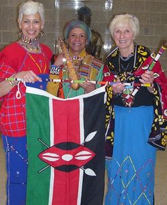 Phyllis, Doreen Stratton and Alice Sparks at the 20th International Day, North Penn High School