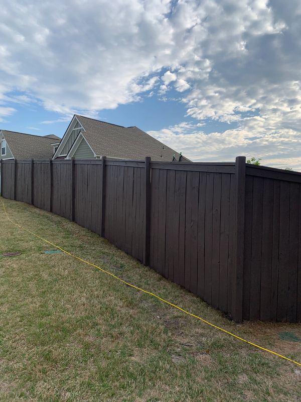 Stained Fence