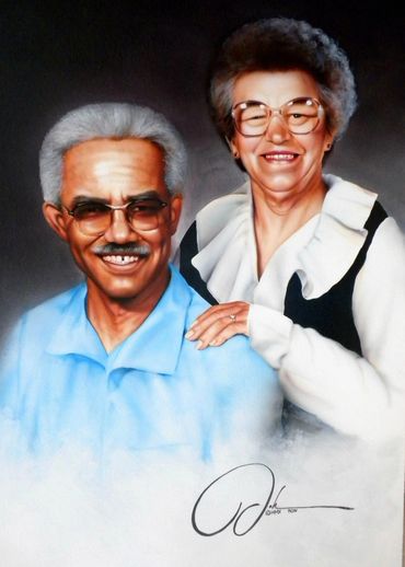 James &Eldora Sherman, Acrylic, 24x48