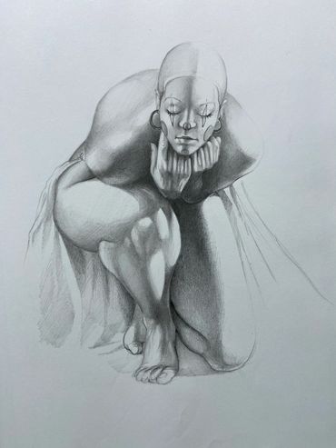 The Dance Ends, Graphite, 11x16