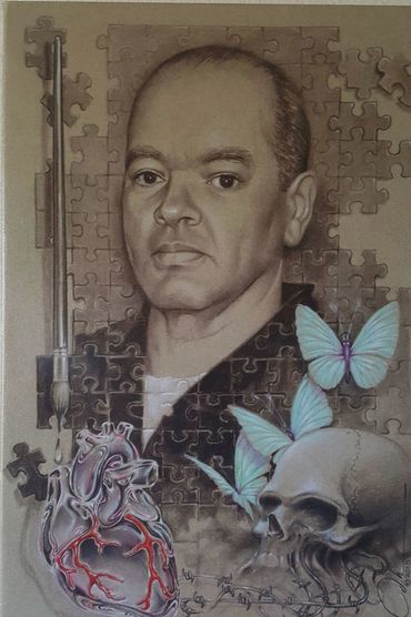 Self Portrait, Color Pencil, 18x24