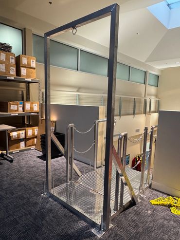 Aluminum gangway turn-table for a cruise line.