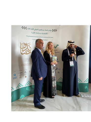 Our founder Christina Adams featured by media at the King Abdul Aziz Camel Festival, World Conferenc