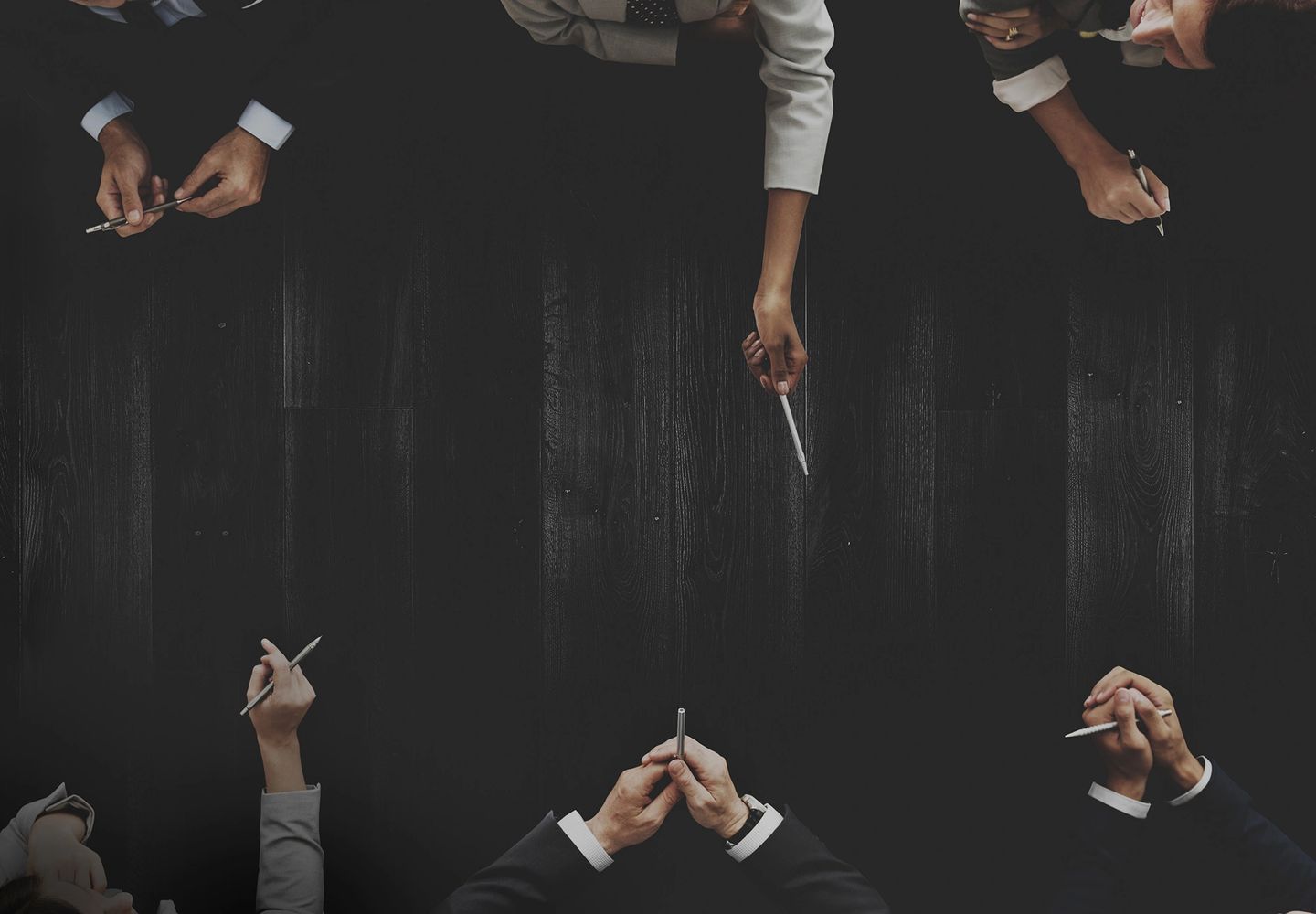 Group of people around a table.