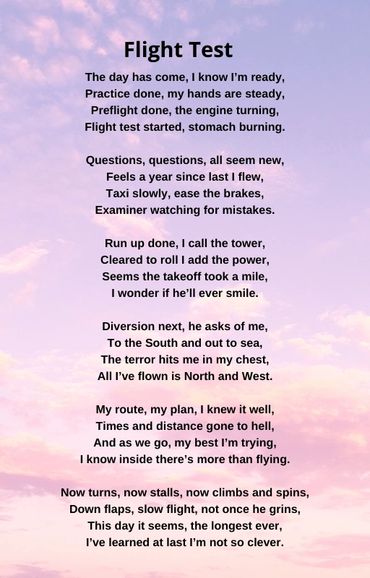 Flight Test Poem by Patrick J. Phillips Page 1