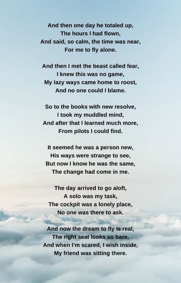 The Instructor Aviation Poem  by Patrick J Phillips Page 2