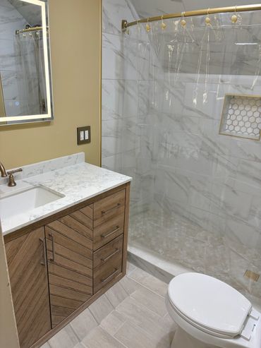 Closet to Full Bathroom Conversion