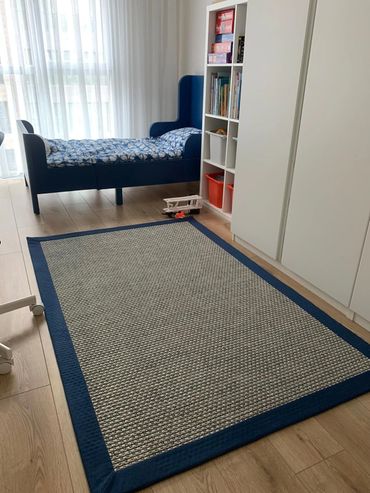 Bordürlü halı tasarımı yaptığımız müşterimizin evinden örnek