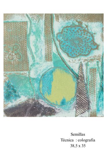 Técnica : Colografía
Serie : Hallazgos de bosque