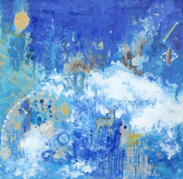 “Patagonia Dreams “ Serie : Tejidos atmosféricos.
Oil on Canvas
80x80 cm